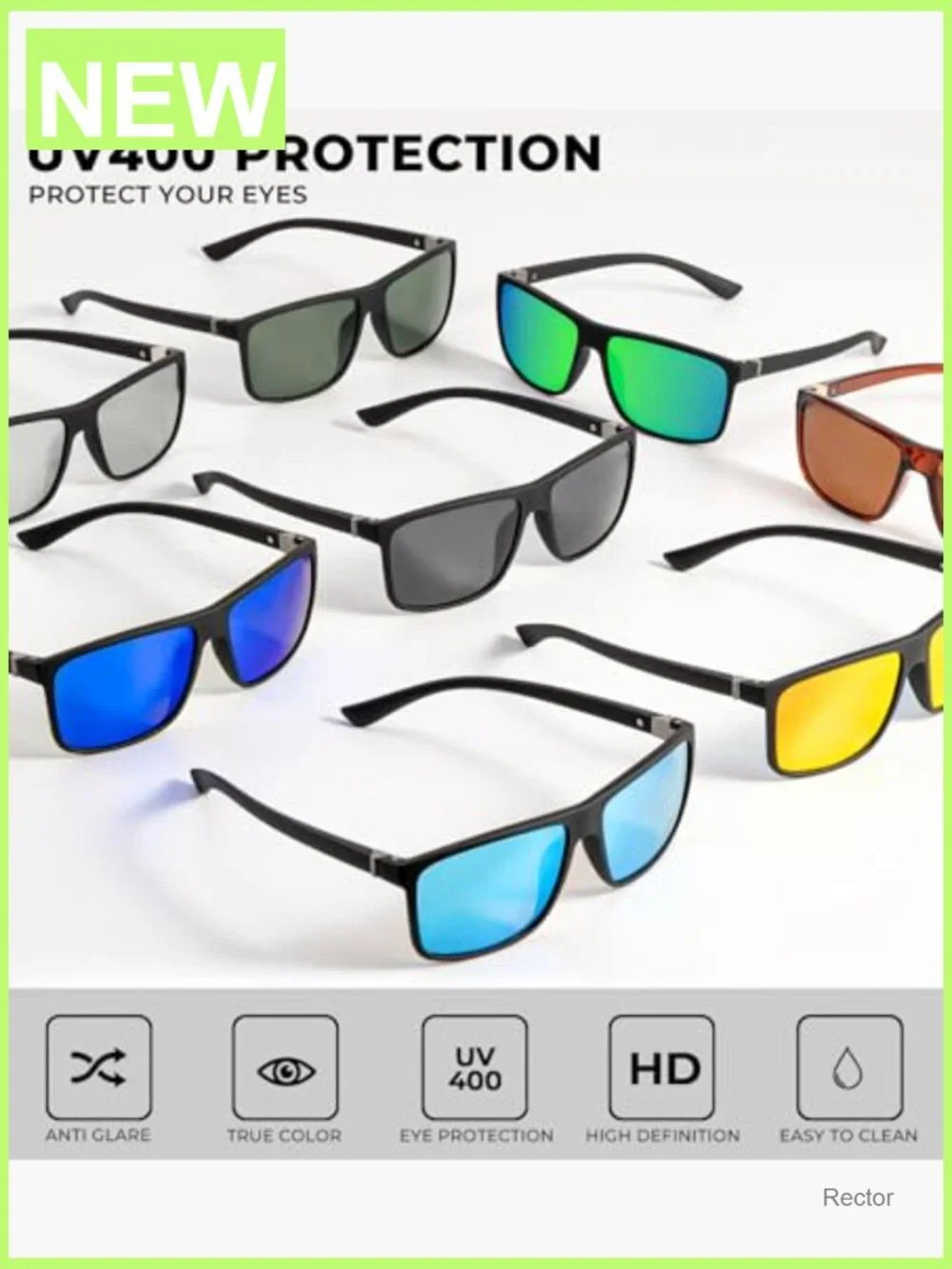 Polarized Men's Sunglasses UV Protection for Driving Fishing Golf Classic Style